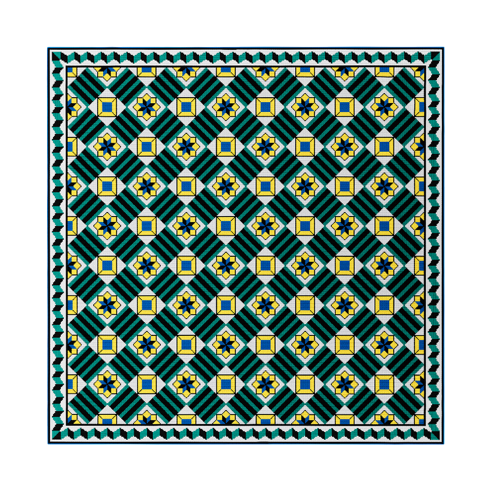 Tapete Olivete SQ Fundo Branco